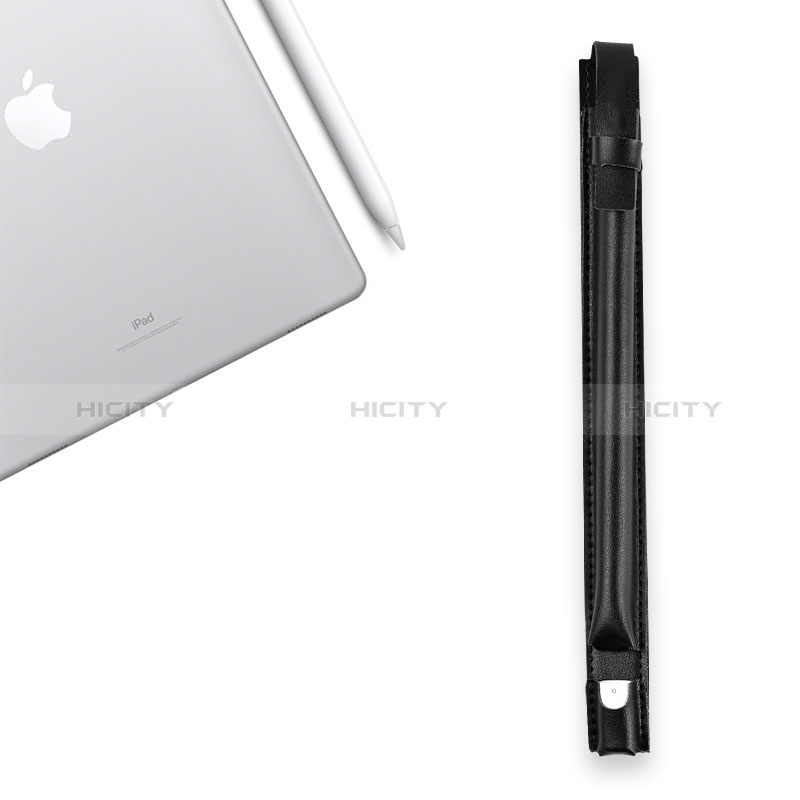 Apple iPad Pro 10.5用Apple Pencil レザー カバー 収納可能 弾性取り外し可能 P04 兼用 アップル ブラック