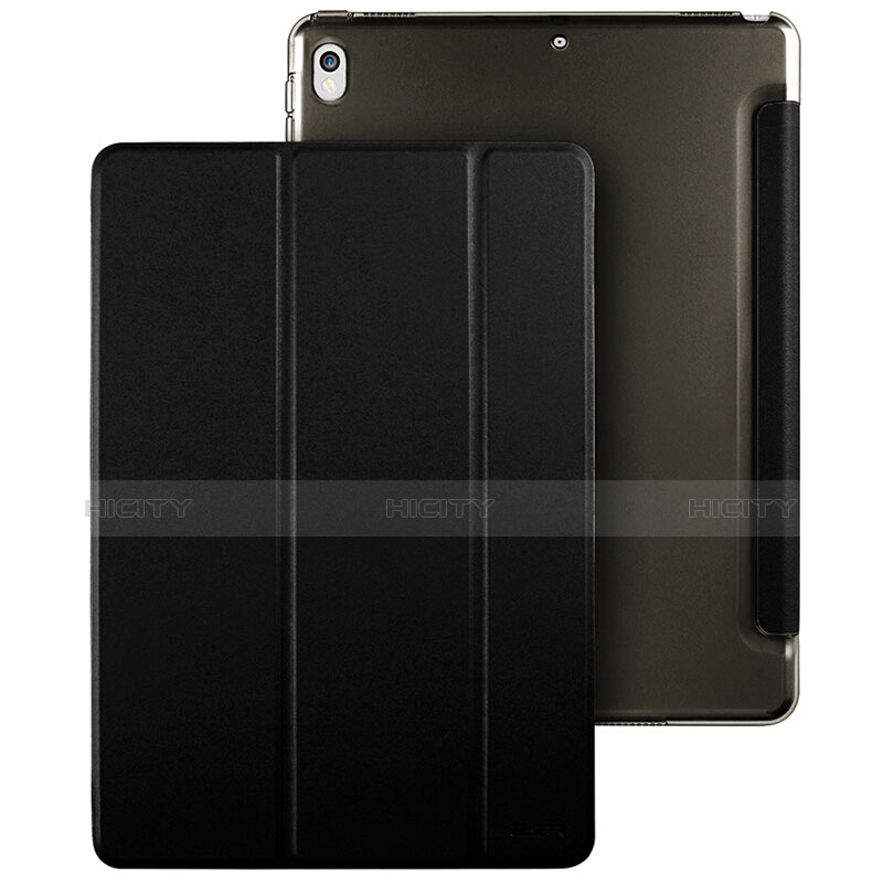 Apple iPad Pro 10.5用手帳型 レザーケース スタンド アップル ブラック