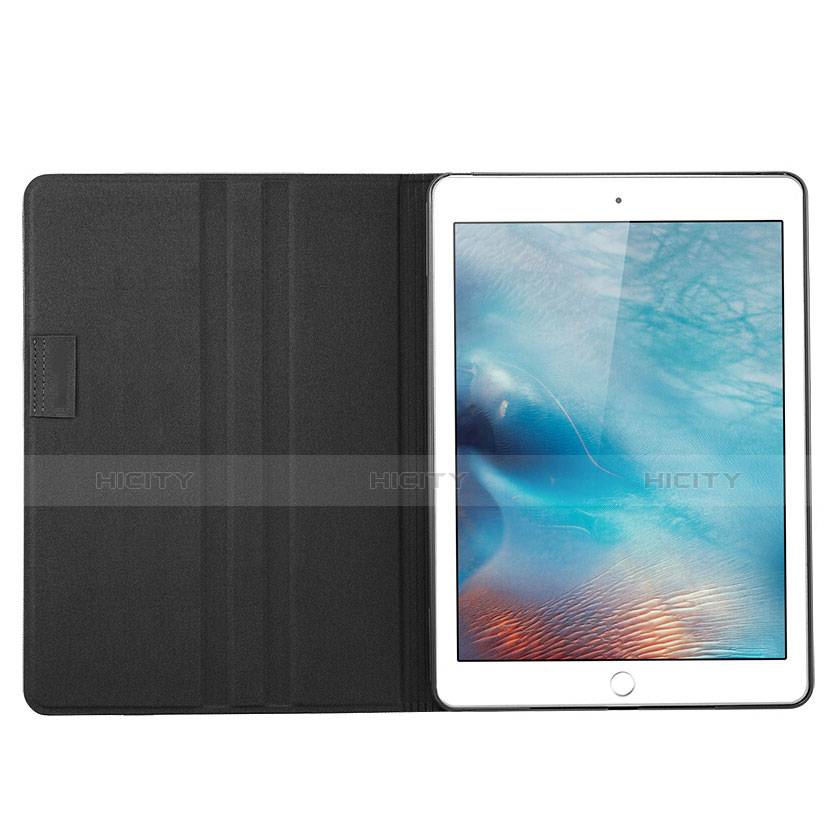 Apple iPad Pro 10.5用手帳型 レザーケース スタンド L06 アップル ブラック