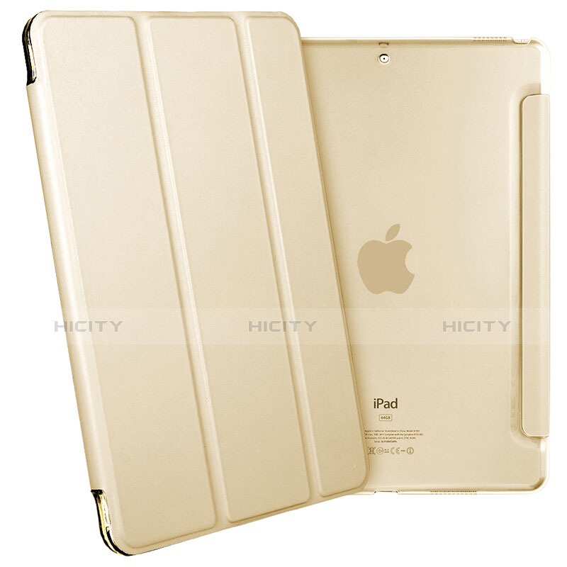 Apple iPad Pro 10.5用手帳型 レザーケース スタンド L02 アップル ゴールド