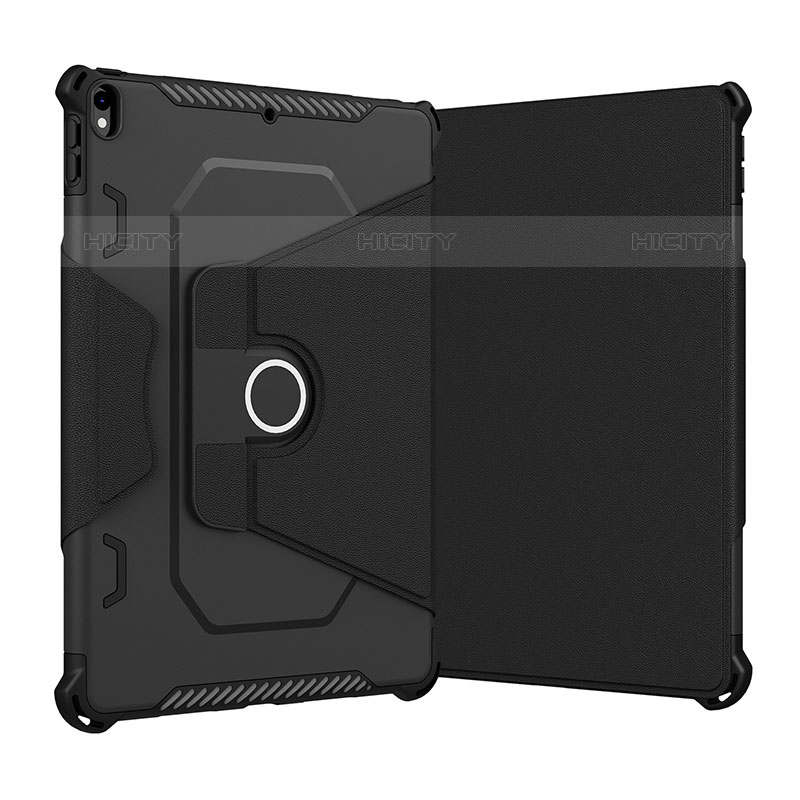 Apple iPad Pro 10.5用ハイブリットバンパーケース スタンド プラスチック 兼シリコーン カバー L05 アップル ブラック
