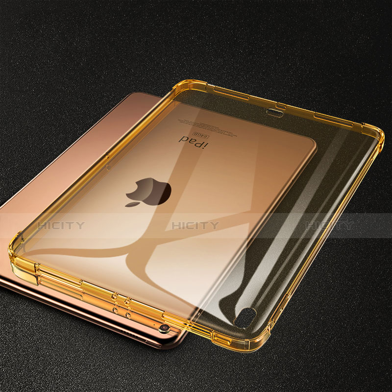 Apple iPad Pro 11 (2018)用極薄ソフトケース シリコンケース 耐衝撃 全面保護 クリア透明 S01 アップル イエロー