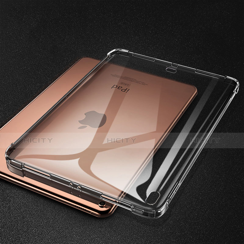 Apple iPad Pro 11 (2018)用極薄ソフトケース シリコンケース 耐衝撃 全面保護 クリア透明 S01 アップル グレー