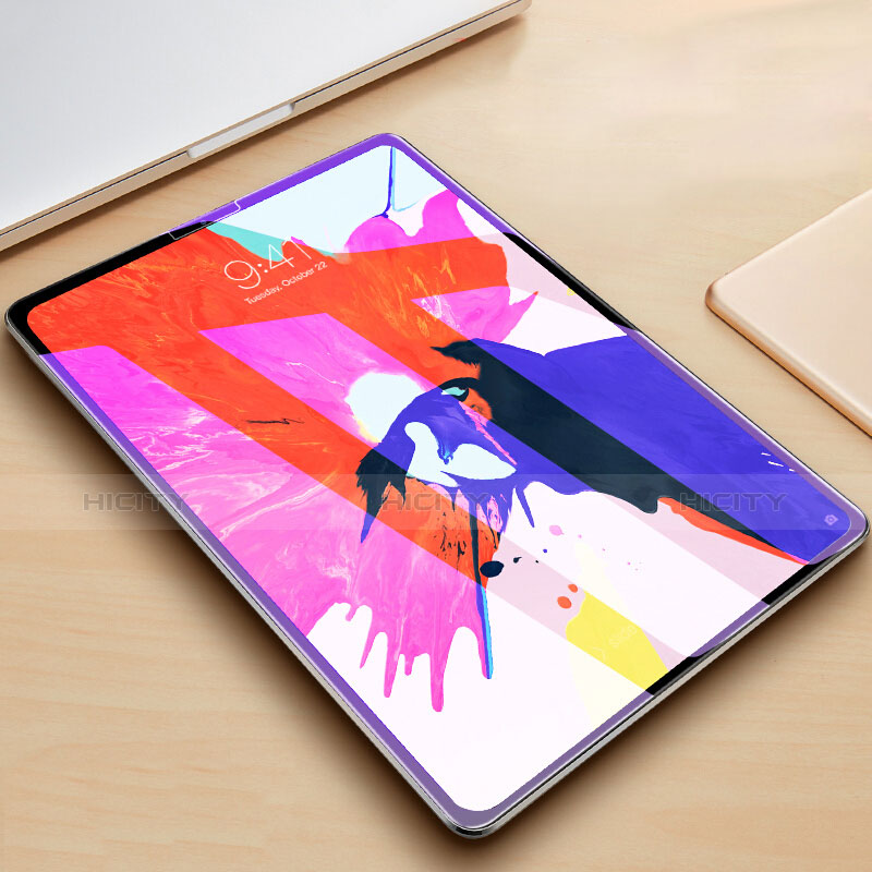 Apple iPad Pro 11 (2018)用アンチグレア ブルーライト 強化ガラス 液晶保護フィルム B02 アップル クリア