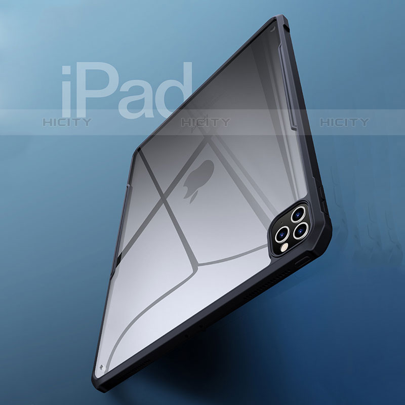 Apple iPad Pro 11 (2020)用極薄ソフトケース シリコンケース 耐衝撃 全面保護 クリア透明 T04 アップル ブラック