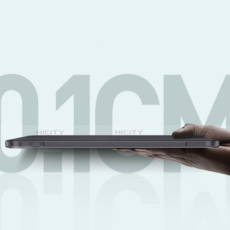 Apple iPad Pro 11 (2020)用手帳型 レザーケース スタンド L02 アップル ブラック