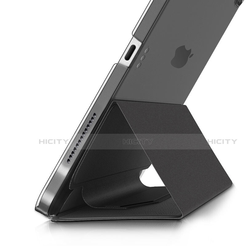 Apple iPad Pro 11 (2020)用手帳型 レザーケース スタンド L03 アップル ブラック