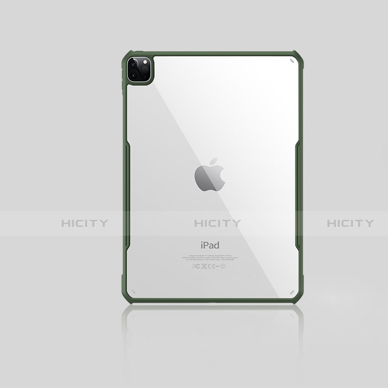 Apple iPad Pro 11 (2020)用極薄ソフトケース シリコンケース 耐衝撃 全面保護 クリア透明 H01 アップル グリーン