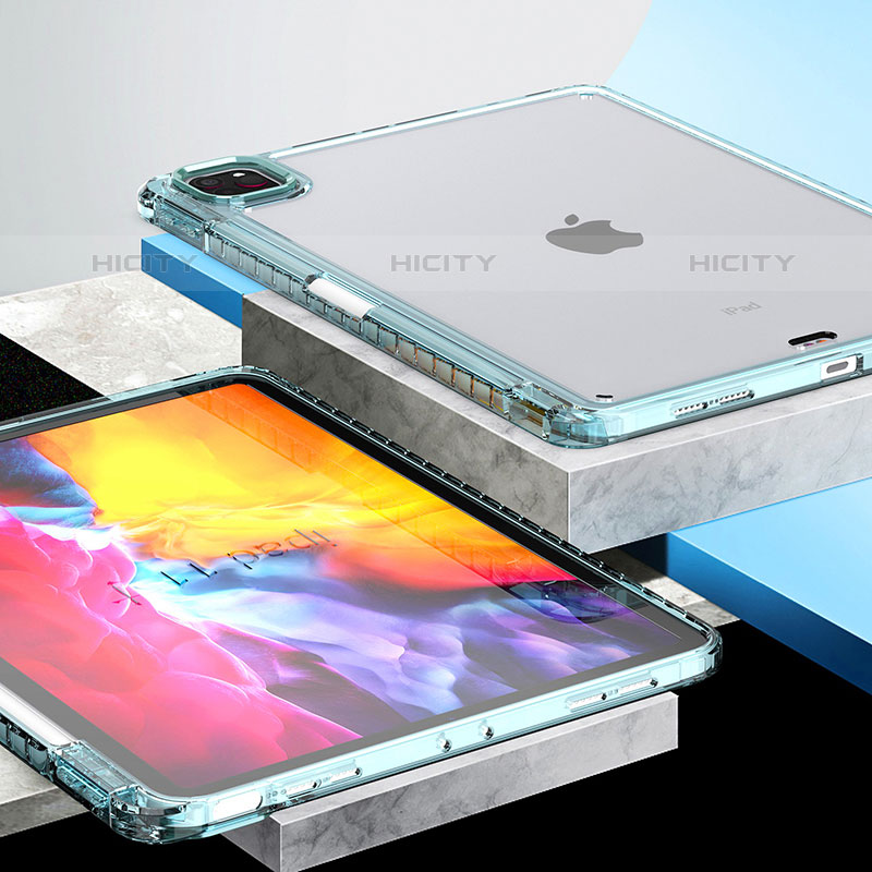 Apple iPad Pro 11 (2020)用ハイブリットバンパーケース クリア透明 プラスチック カバー P01 アップル 