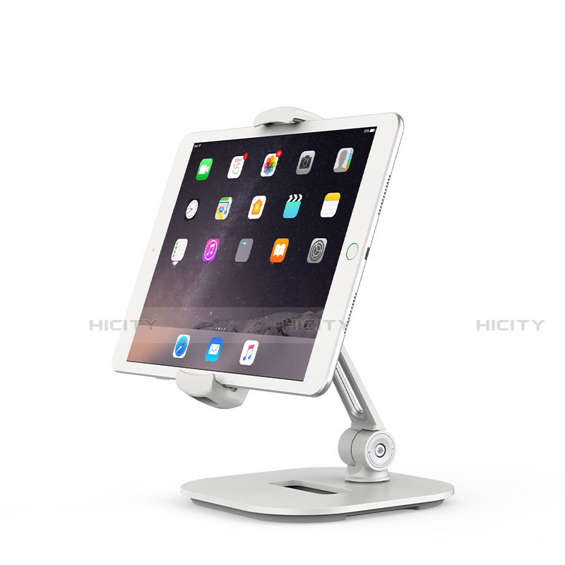 Apple iPad Pro 11 (2020)用スタンドタイプのタブレット クリップ式 フレキシブル仕様 K02 アップル ホワイト