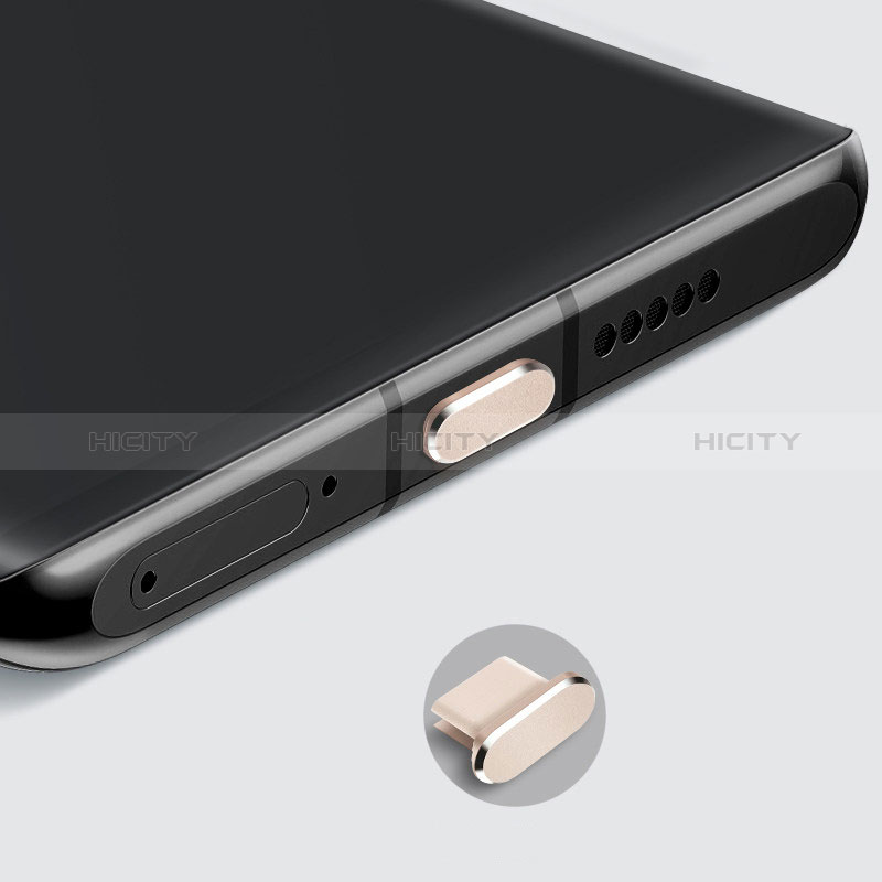 Apple iPad Pro 11 (2021)用アンチ ダスト プラグ キャップ ストッパー USB-C Android Type-Cユニバーサル H08 アップル ゴールド