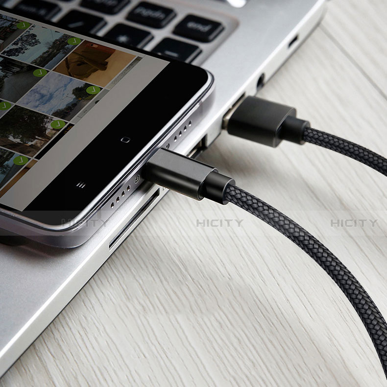 Apple iPad Pro 11 (2022)用Type-Cケーブル 充電ケーブルAndroidユニバーサル T13 アップル ブラック