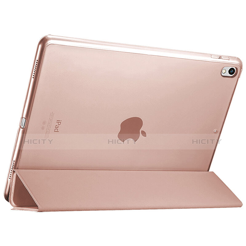 Apple iPad Pro 12.9 (2017)用手帳型 レザーケース スタンド アップル ローズゴールド
