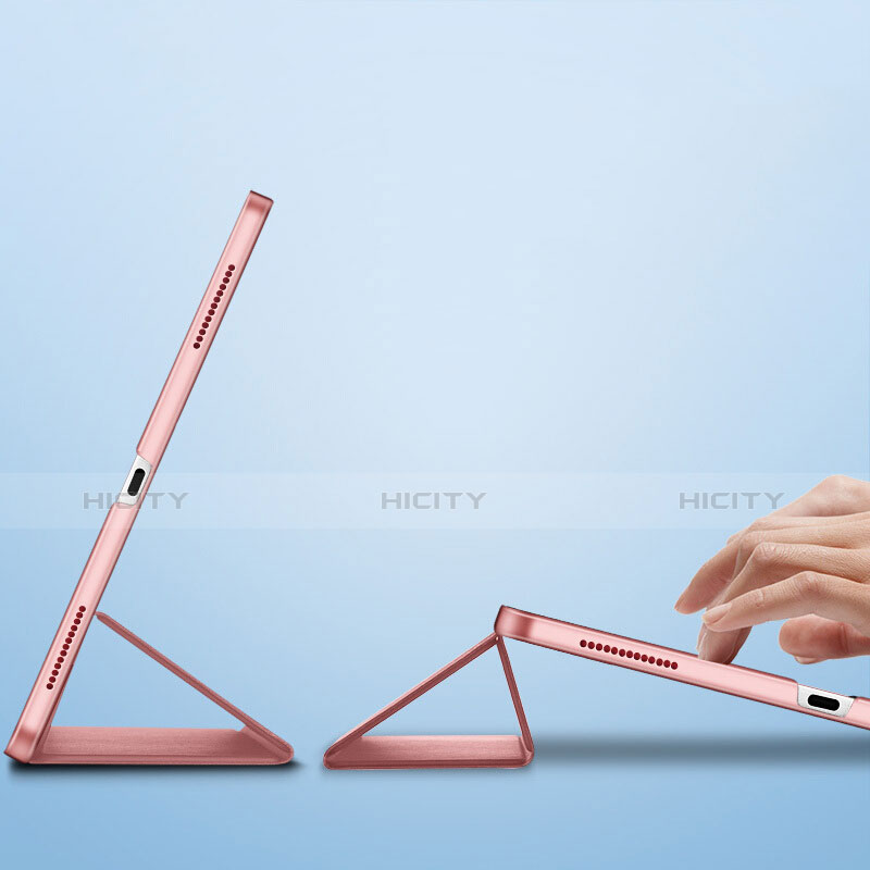 Apple iPad Pro 12.9 (2018)用手帳型 レザーケース スタンド L01 アップル ピンク