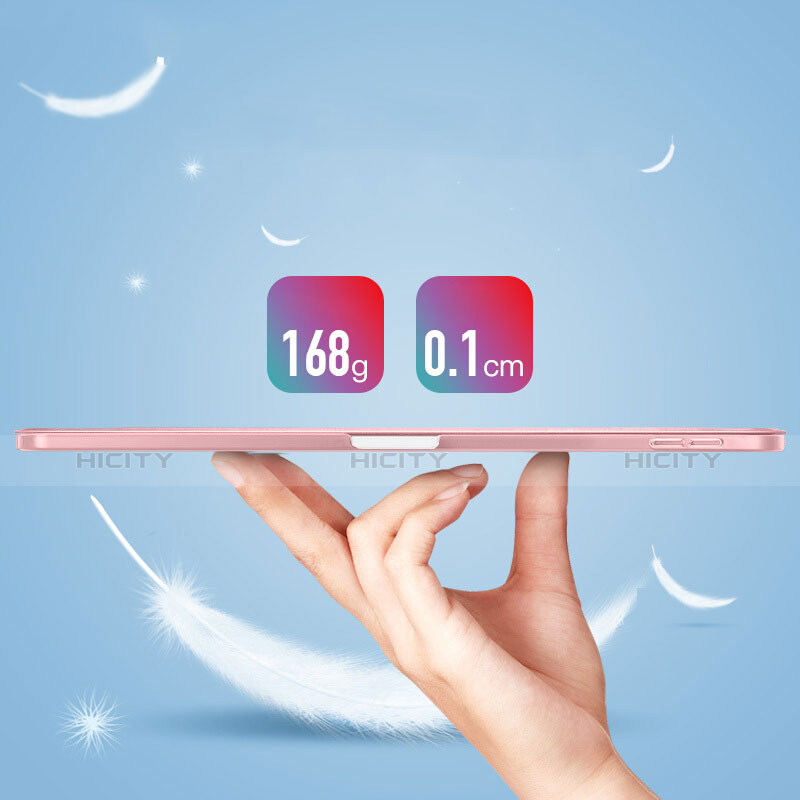 Apple iPad Pro 12.9 (2018)用手帳型 レザーケース スタンド L01 アップル ピンク