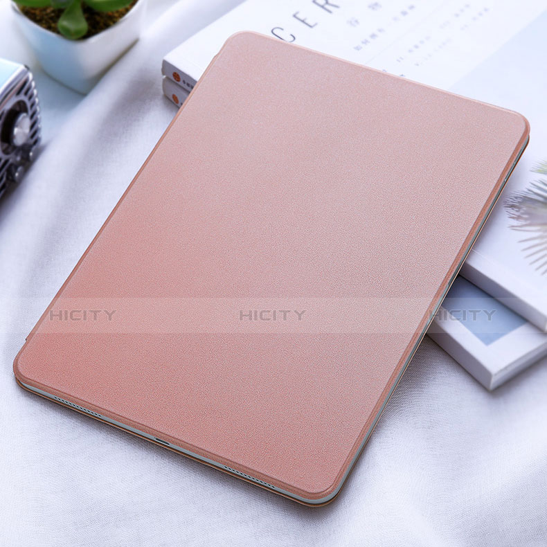 Apple iPad Pro 12.9 (2018)用手帳型 レザーケース スタンド L03 アップル ピンク