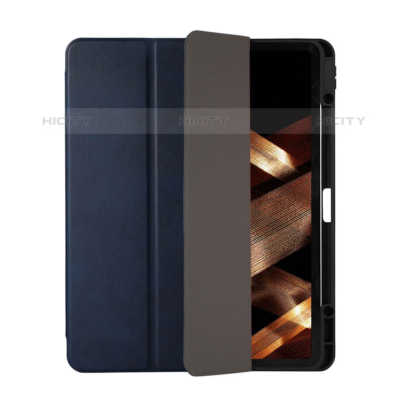 Apple iPad Pro 12.9 (2020)用手帳型 レザーケース スタンド カバー H03 アップル ネイビー