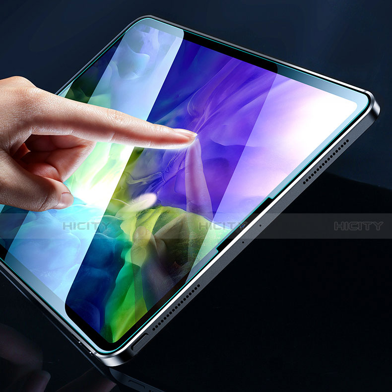 Apple iPad Pro 12.9 (2021)用アンチグレア ブルーライト 強化ガラス 液晶保護フィルム B01 アップル クリア