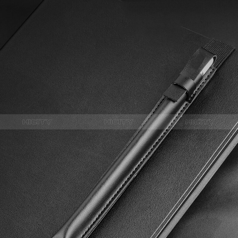 Apple iPad Pro 12.9用Apple Pencil レザー カバー 収納可能 弾性取り外し可能 P04 兼用 アップル ブラック