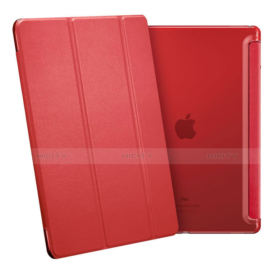 Apple iPad Pro 12.9用手帳型 レザーケース スタンド アップル レッド