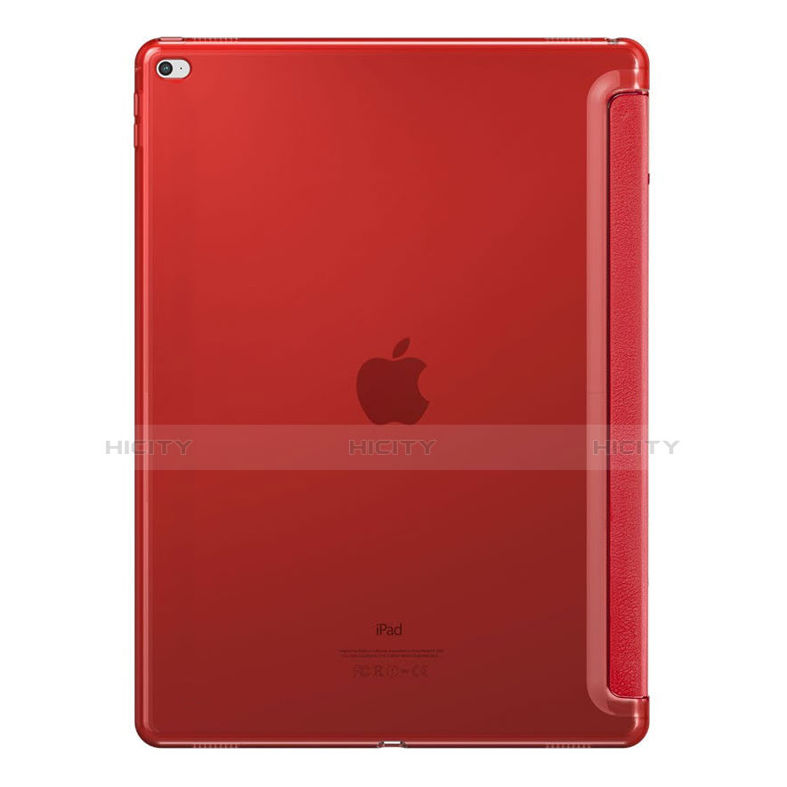 Apple iPad Pro 12.9用手帳型 レザーケース スタンド アップル レッド