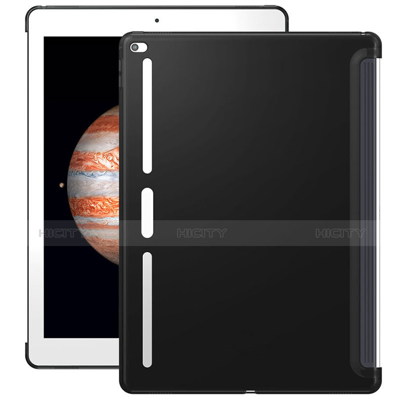 Apple iPad Pro 12.9用シリコンケース ソフトタッチラバー アップル ブラック