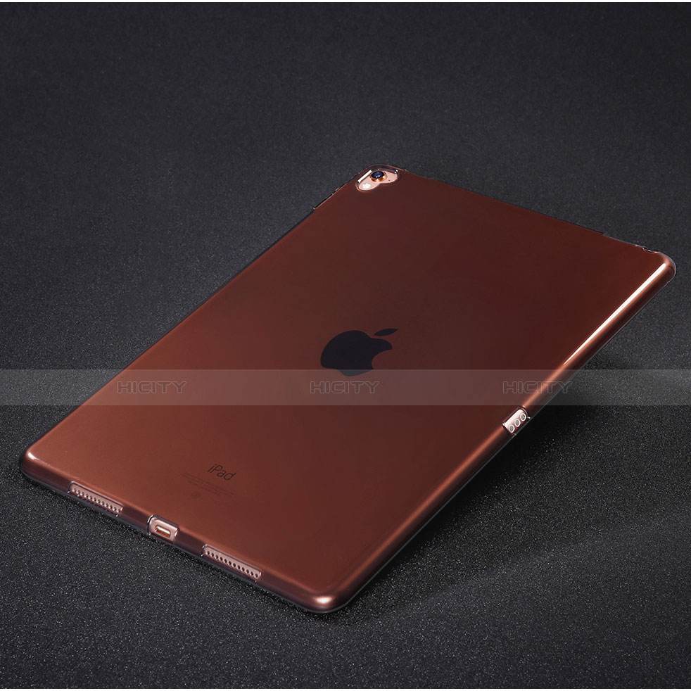 Apple iPad Pro 9.7用極薄ソフトケース シリコンケース 耐衝撃 全面保護 クリア透明 アップル グレー