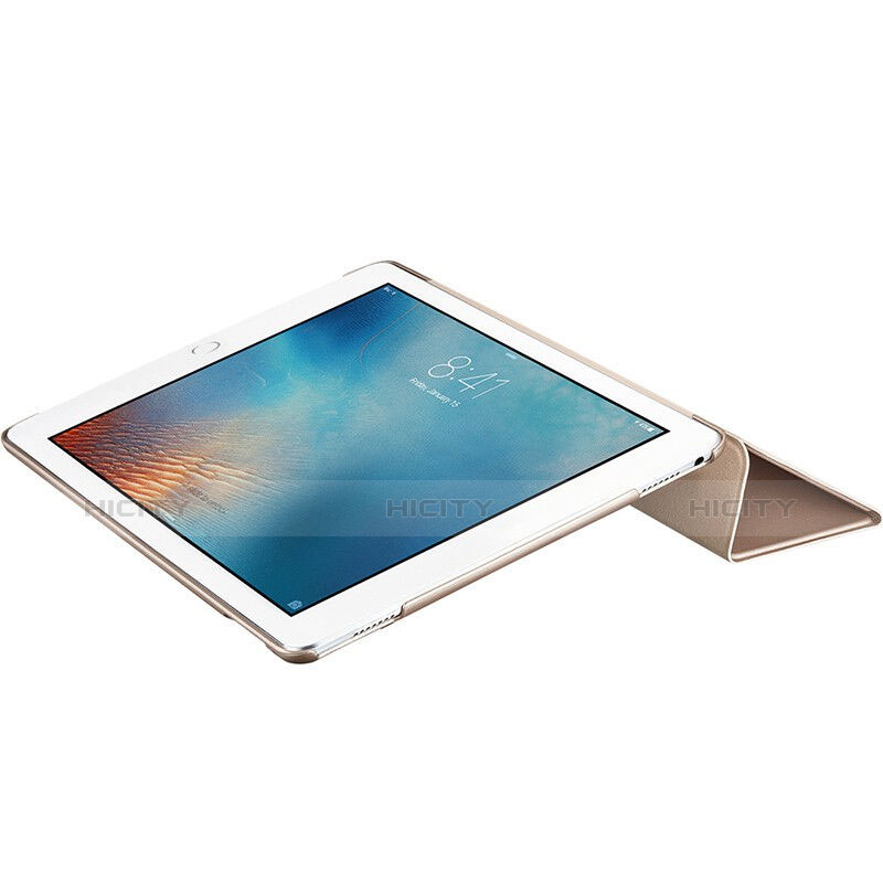 Apple iPad Pro 9.7用レザーケース スタンド 手帳型 アップル ゴールド