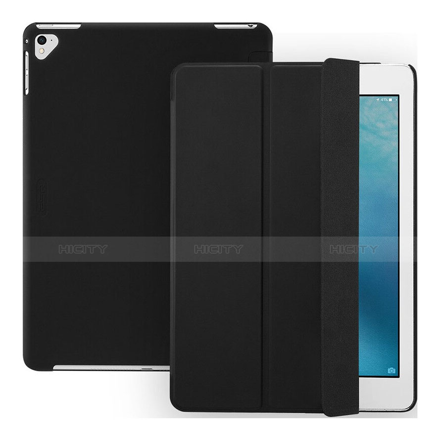 Apple iPad Pro 9.7用レザーケース スタンド 手帳型 アップル ブラック