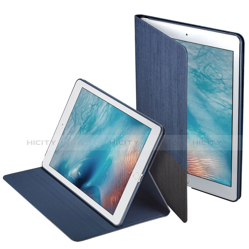 Apple iPad Pro 9.7用手帳型 レザーケース スタンド L02 アップル ネイビー