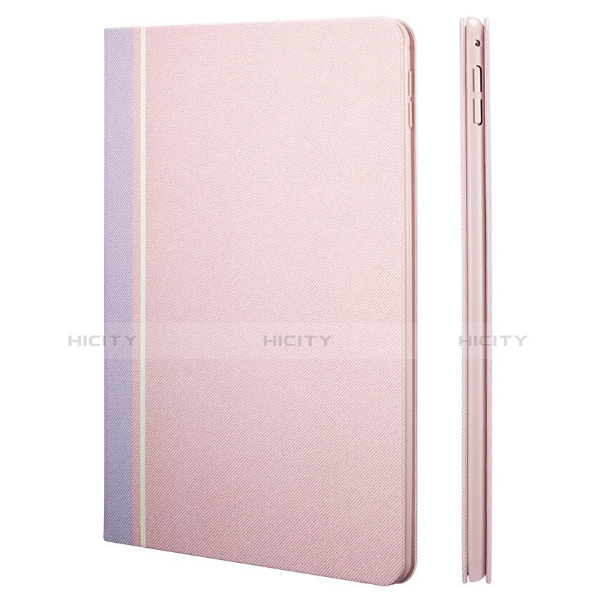 Apple iPad Pro 9.7用手帳型 レザーケース スタンド L03 アップル ピンク