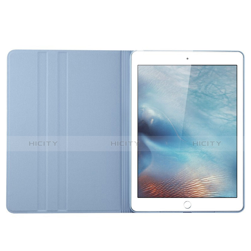 Apple iPad Pro 9.7用手帳型 レザーケース スタンド L03 アップル ブルー