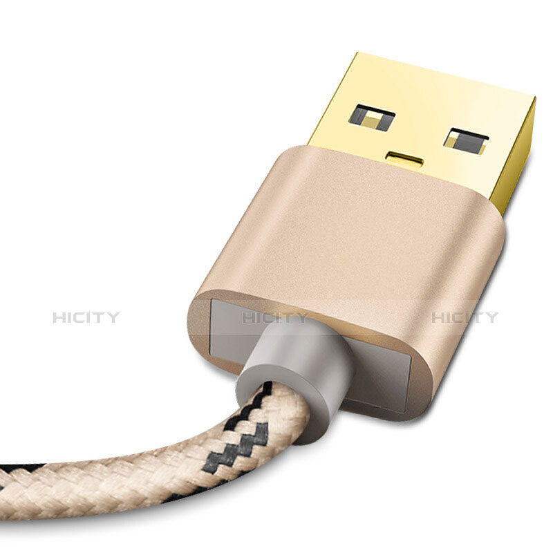 Apple iPhone 11用USBケーブル 充電ケーブル L01 アップル ゴールド