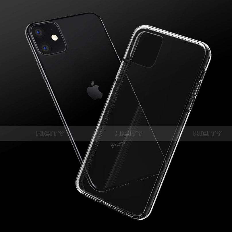 Apple iPhone 11用極薄ソフトケース シリコンケース 耐衝撃 全面保護 クリア透明 カバー アップル クリア