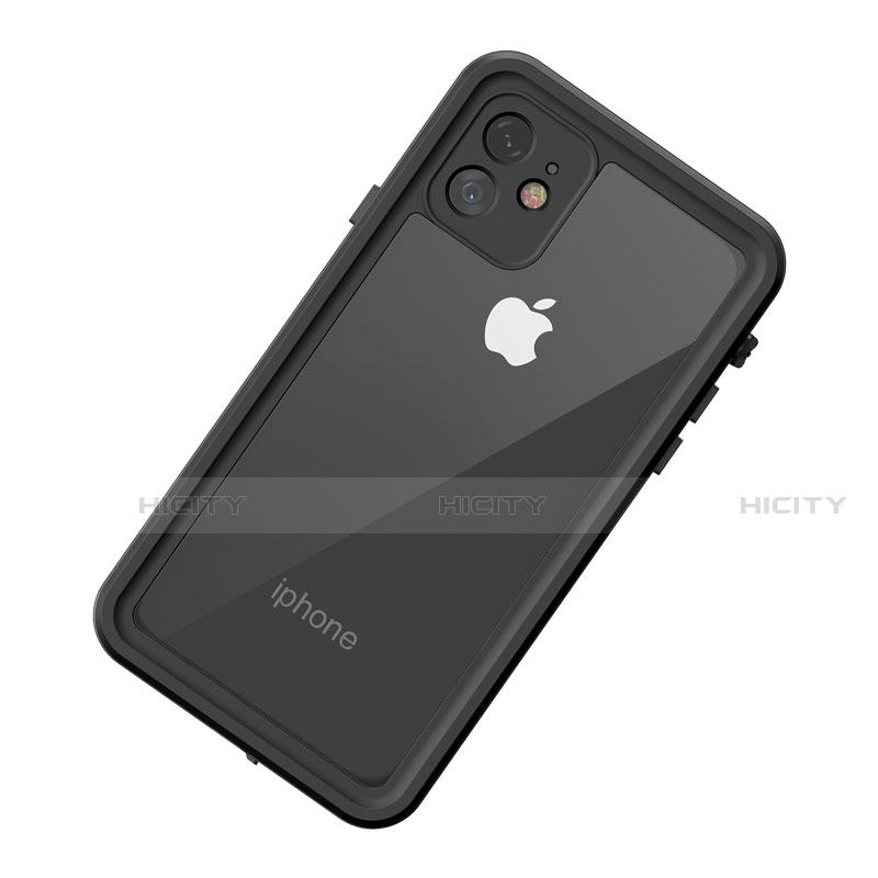 Apple iPhone 11用完全防水ケース ハイブリットバンパーカバー 高級感 手触り良い 360度 アップル ブラック