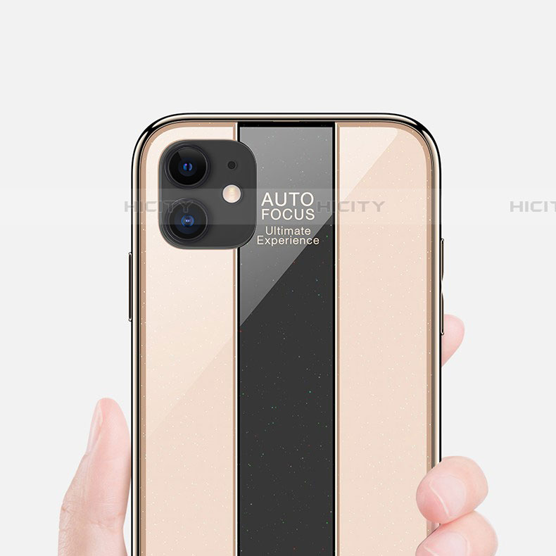 Apple iPhone 11用ハイブリットバンパーケース プラスチック 鏡面 カバー T01 アップル 