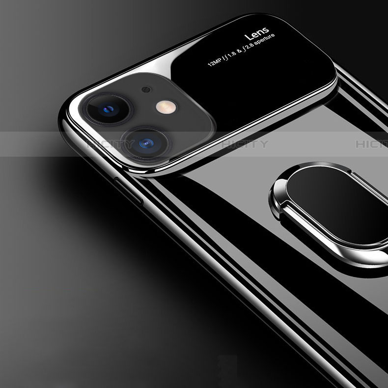 Apple iPhone 11用ハードケース プラスチック 質感もマット アンド指輪 マグネット式 P01 アップル 