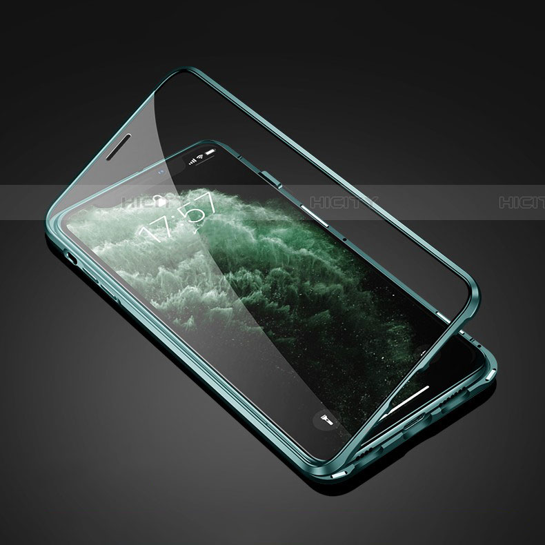 Apple iPhone 11用ケース 高級感 手触り良い アルミメタル 製の金属製 360度 フルカバーバンパー 鏡面 カバー T01 アップル 