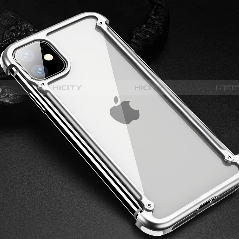 Apple iPhone 11用ケース 高級感 手触り良い アルミメタル 製の金属製 バンパー カバー T01 アップル 