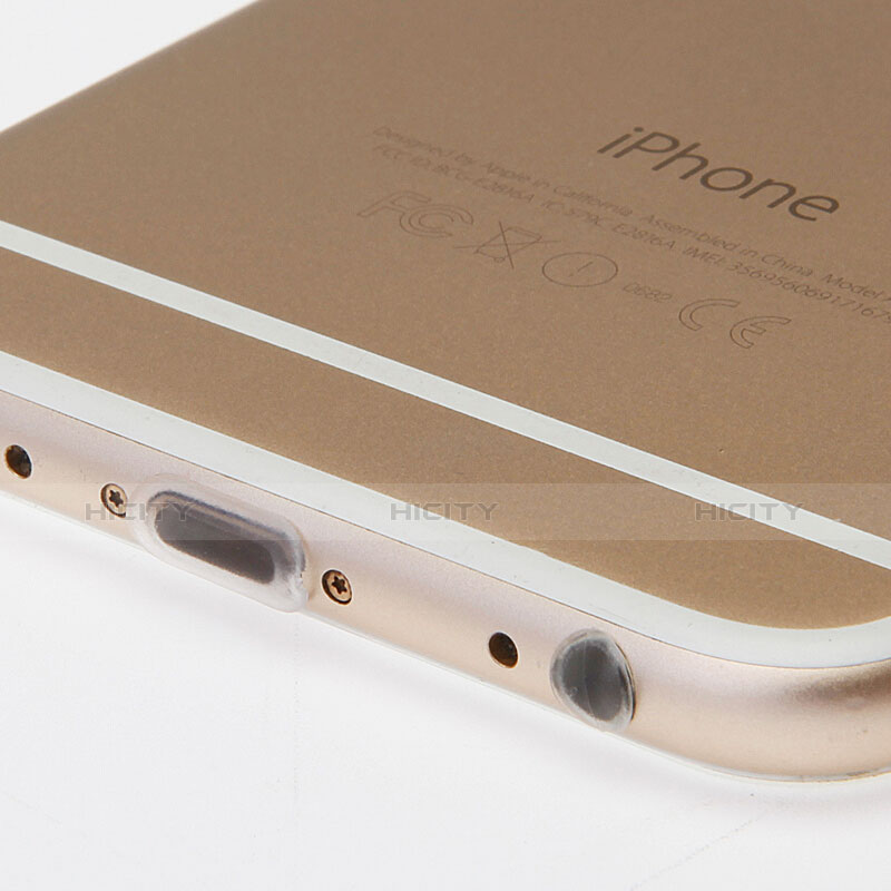 Apple iPhone 11用アンチ ダスト プラグ キャップ ストッパー Lightning USB J03 アップル ホワイト