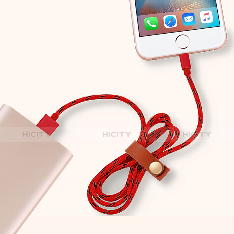 Apple iPhone 11 Pro用USBケーブル 充電ケーブル L05 アップル レッド