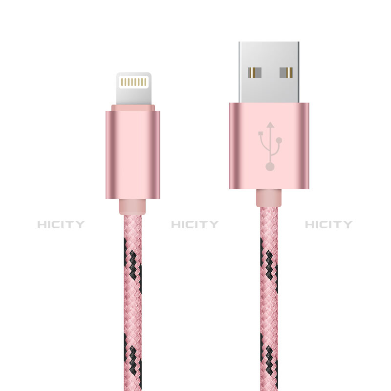 Apple iPhone 11 Pro用USBケーブル 充電ケーブル L10 アップル ピンク