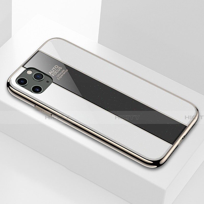 Apple iPhone 11 Pro用ハイブリットバンパーケース プラスチック 鏡面 カバー F01 アップル ホワイト