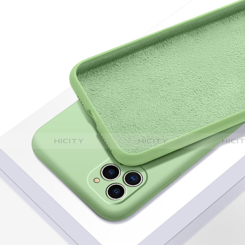 Apple iPhone 11 Pro用360度 フルカバー極薄ソフトケース シリコンケース 耐衝撃 全面保護 バンパー C05 アップル グリーン