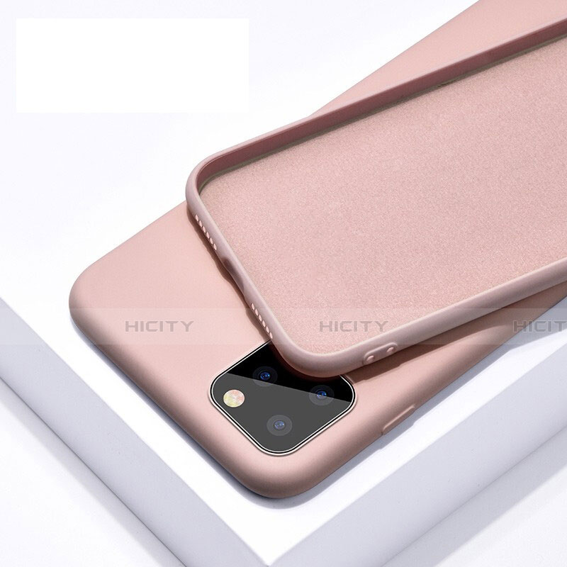 Apple iPhone 11 Pro用360度 フルカバー極薄ソフトケース シリコンケース 耐衝撃 全面保護 バンパー C02 アップル ピンク