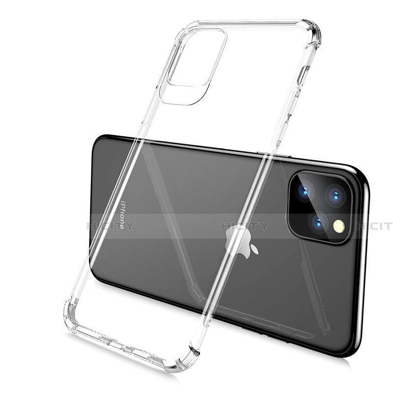 Apple iPhone 11 Pro用極薄ソフトケース シリコンケース 耐衝撃 全面保護 クリア透明 S02 アップル クリア