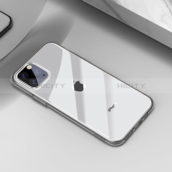 Apple iPhone 11 Pro用極薄ソフトケース シリコンケース 耐衝撃 全面保護 クリア透明 H01 アップル 