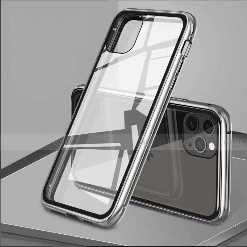 Apple iPhone 11 Pro用ケース 高級感 手触り良い アルミメタル 製の金属製 360度 フルカバーバンパー 鏡面 カバー T10 アップル 