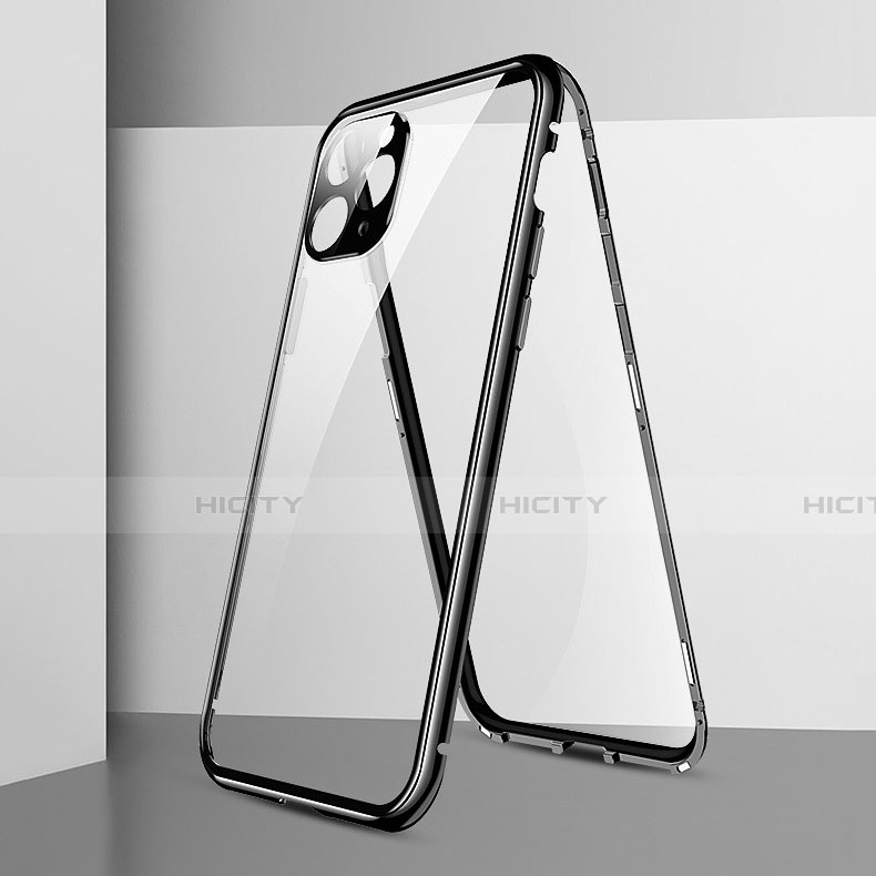 Apple iPhone 11 Pro用ケース 高級感 手触り良い アルミメタル 製の金属製 360度 フルカバーバンパー 鏡面 カバー T05 アップル 