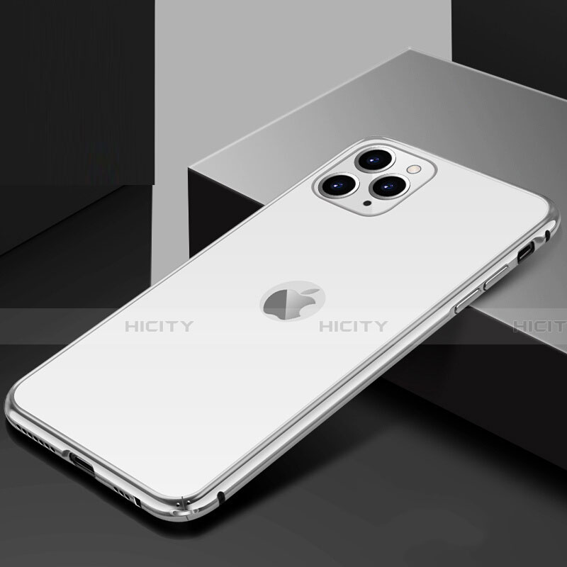 Apple iPhone 11 Pro用ケース 高級感 手触り良い アルミメタル 製の金属製 360度 フルカバーバンパー 鏡面 カバー T02 アップル 